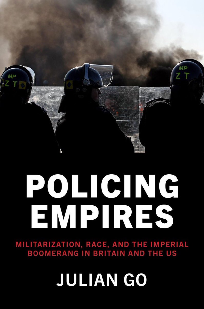 Now available: Policing Empires: global.oup.com/academic/produ…. Promo code for 30% off is ASFLYQ6. Honored to have endorsements from these formidable writers