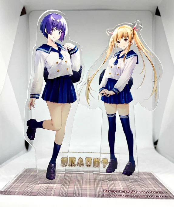 アクリルフィギュア 制服少女「さやか」と制服少女「しずく」はおかげさまで両方とも完売いたしました!  ありがとうございますm(_ _)m  再販の予定は裏おやラジでもいいましたが、多分しないです