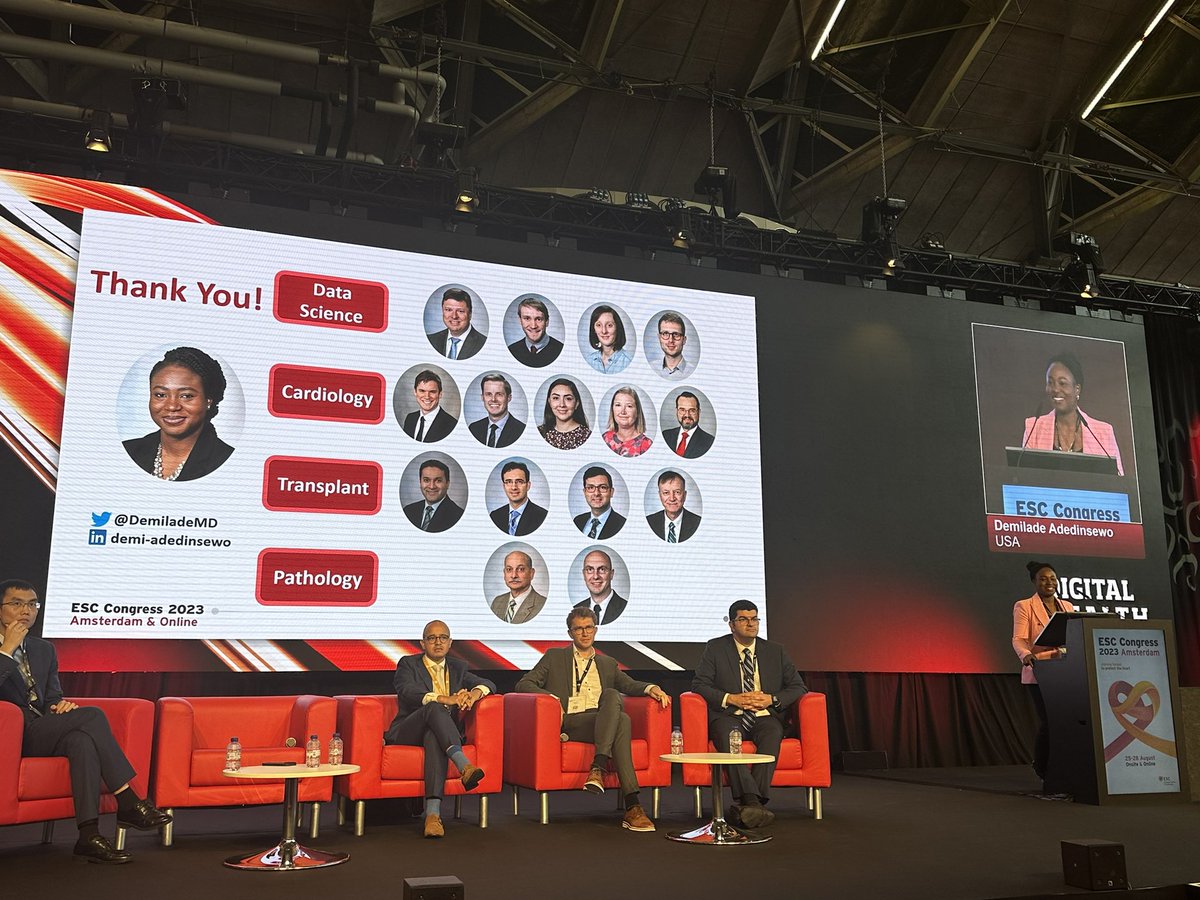 Francisco Lopez-Jimenez, MD (@drlopezjimenez) on Twitter photo Kudos to <a href="/DemiladeMD/">Demi Adedinsewo, MD</a> for such a fantastic presentation at #ESCCongress2023. An AI-ECG algorithm to detect rejection in cardiac transplant recipients with great accuracy!! <a href="/zachia5/">Zachi Attia</a> @drpaulfriedman <a href="/noseworthypeter/">Peter Noseworthy, MD</a> <a href="/MayoClinicCV/">Mayo Clinic CV</a> Kudos to <a href="/DemiladeMD/">Demi Adedinsewo, MD</a> for such a fantastic presentation at #ESCCongress2023. An AI-ECG algorithm to detect rejection in cardiac transplant recipients with great accuracy!! <a href="/zachia5/">Zachi Attia</a> @drpaulfriedman <a href="/noseworthypeter/">Peter Noseworthy, MD</a> <a href="/MayoClinicCV/">Mayo Clinic CV</a>