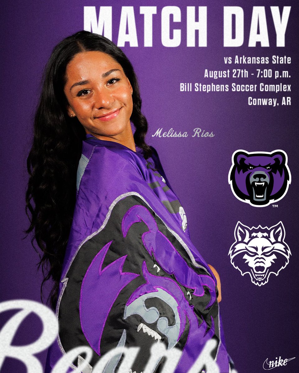 UCAWomensSoccer's tweet photo. Back on the pitch today, we take on Arkansas State at 7 PM!

🆚- Arkansas State
📍- Conway, Ark.
📺- https://t.co/qezRrLeNFw
📊- https://t.co/MxcVjha0O0

#BearClawsUp https://t.co/eWstxZE3nJ