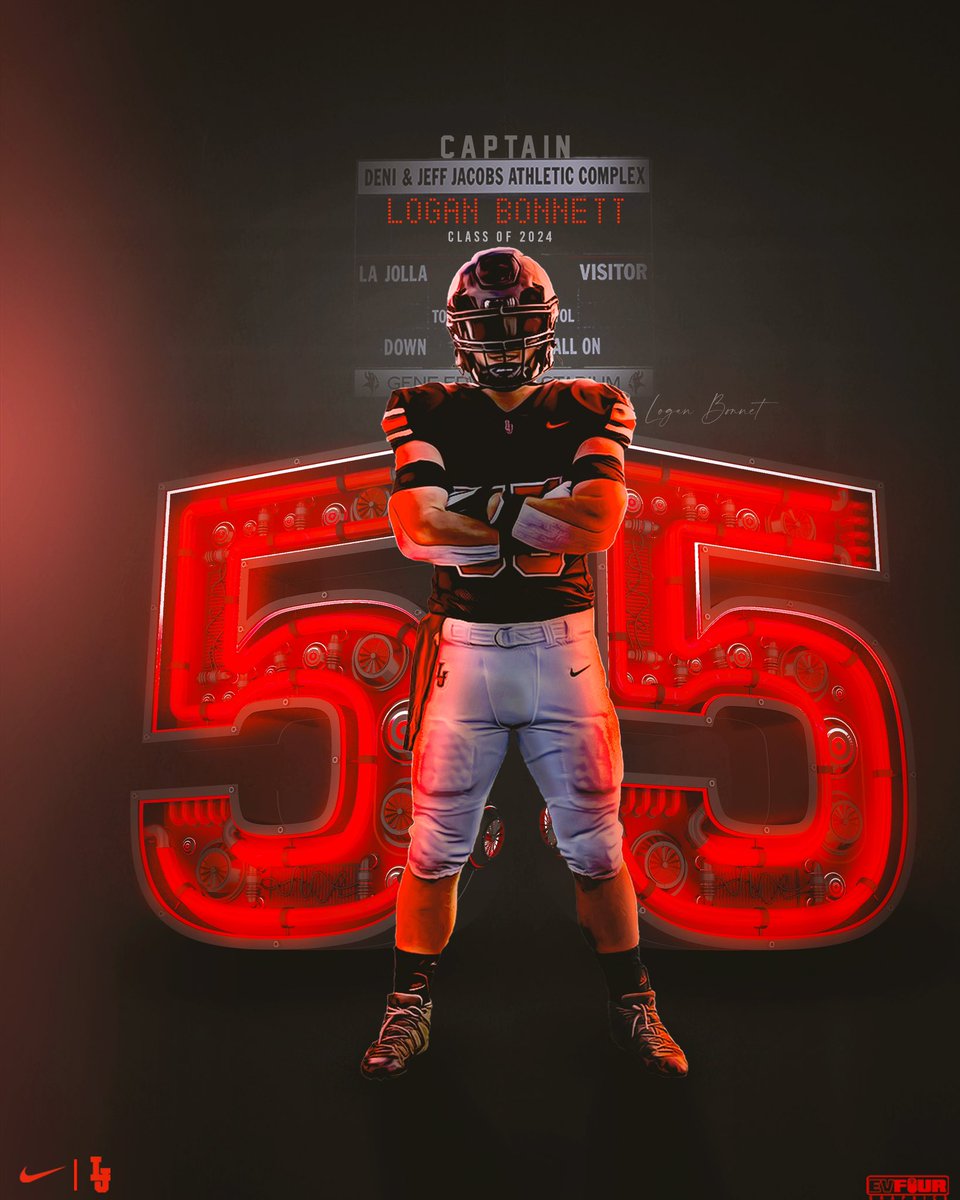 Coach KIKI - EV4Graphics (@ev4graphics) on Twitter photo The Captain, Logan Bonnett!
<a href="/LoganBonnett/">Logan Bonnett</a> <a href="/LJHSVIKINGFB/">La Jolla Vikings Football</a>
Linebacker / Center
6’1. 230 lbs
#SailTheShip #eleVate #OnTheHunt The Captain, Logan Bonnett!
<a href="/LoganBonnett/">Logan Bonnett</a> <a href="/LJHSVIKINGFB/">La Jolla Vikings Football</a>
Linebacker / Center
6’1. 230 lbs
#SailTheShip #eleVate #OnTheHunt