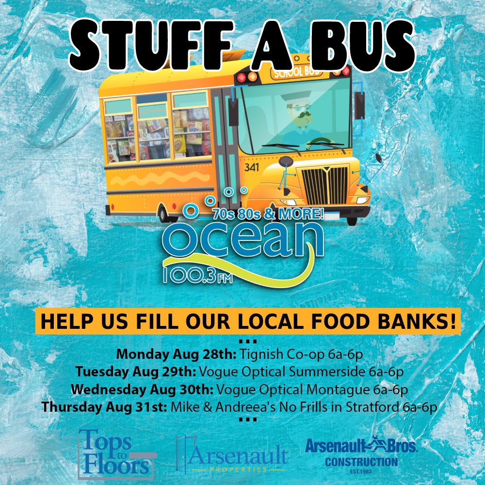 Ocean100's tweet image. Hope to see you this week in Tignish, Summerside, Montague &amp;amp; Stratford!