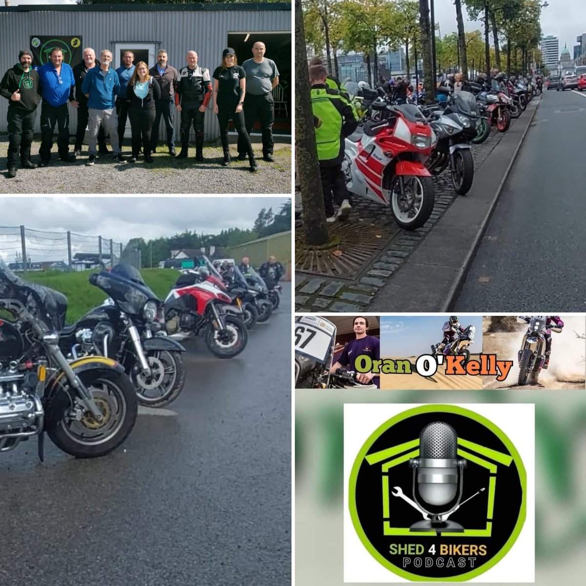 Shed4Bikers's tweet photo. Busy weekend here @Shed4Bikers. Friday saw the release of our 11th podcast with Oran okelly, Saturday was the second basic maintenance course here at S4BHQ &amp; the guardian angle run, while today we had the Emily Spin, both runs were for  flinn the warrior! https://t.co/eA6AYstCMa https://t.co/JKLXN9ndL4