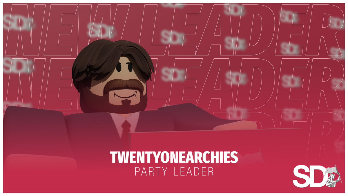 SDUK_RX's tweet photo. 🎉 NEW LEADER 🎉

twentyonearchies has been elected as Party Leader unopposed. Read his opening statement here:

📎 https://t.co/hbgGT1CRxF https://t.co/CpMtIBejSu
