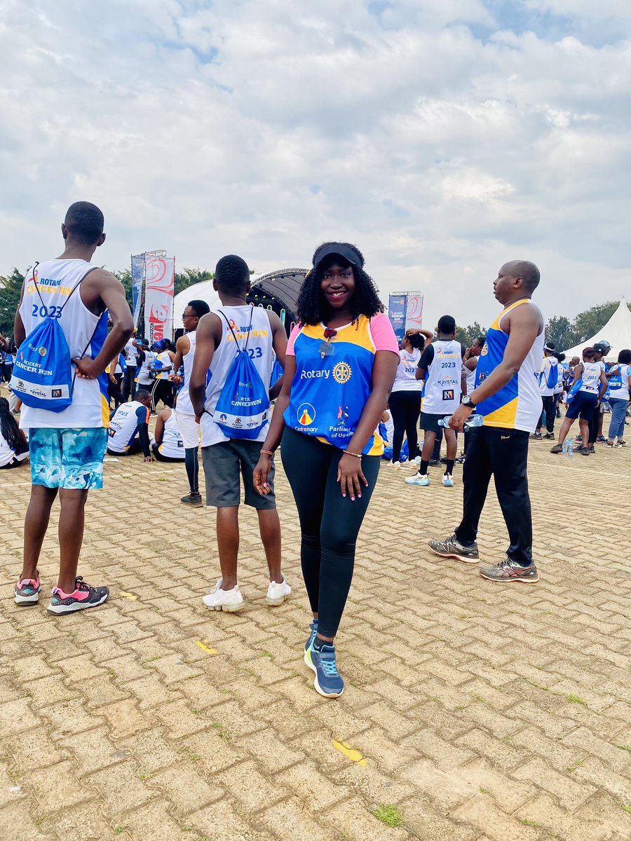 PriscillaLamwa2's tweet image. I ran for hope, hope for a cancer patient to get access to medical facilities. Together, we&apos;re making strides towards a cancer-free future. #RotaryCancerRun #RunningForACause #CancerAwareness 
#RotaryCancerRun23 thanks for the vibe, it was rejuvenating🎊🎊 
@RotaryKibuli