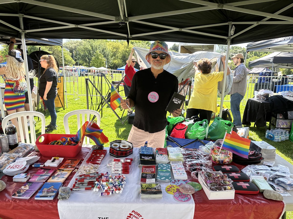 Men4MenTalk's tweet photo. Richard and Eddy are today at Pier 4 Park in HamOn celebrating Pride Hamilton 2023!! It’s a sunny beautiful day, come by and join us and all the beautiful and proud folks here!! #better2know #B2K https://t.co/jFgjYstNZW