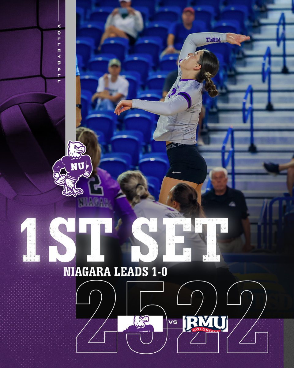 NiagaraVB's tweet photo. Payton Lee ends the opening set with a kill to give us the opening set!

🟣🦅🏐 https://t.co/dKx52opJzM