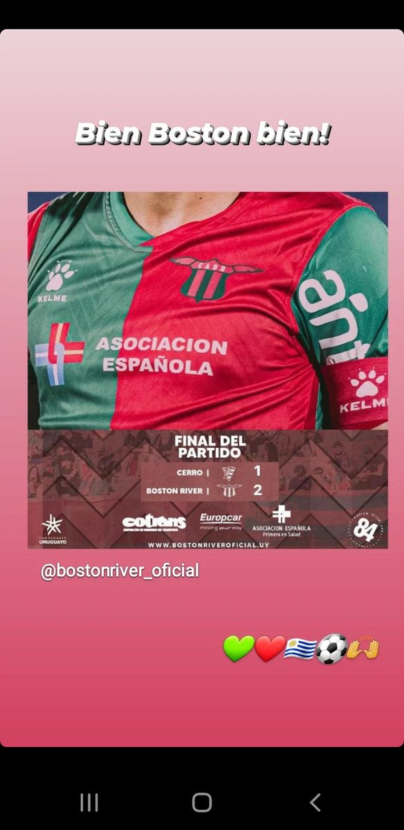Bien Boston bien!  
💚❤🇺🇾⚽️🙌
<a href="/bostonriver/">BOSTON RIVER</a> @CampeonatoAUF