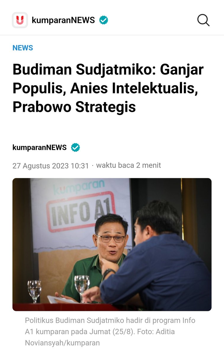 ShenoWirang's tweet photo. Halah, mau pindah dukungan saja alasannya menembus langit! Pilpres itu hanya soal pertarungan politik menang atau kalah saja.

Soal kata populis, strategis dan intelektualis itu hanya soal istilah pemanis bibir saja, tak ada pengaruhnya di politik apalagi dengan kontestasi Pilpres.

Sederhanakan saja! tak perlu "Ndakik-Ndakik" kalau istilah mas bro @__AnakKolong