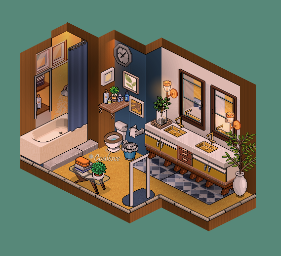 Bathroom 🛁🚿
Mid-Century Modern Home 3/3

Built on <a href="/habboxfrance/">Habbox</a>