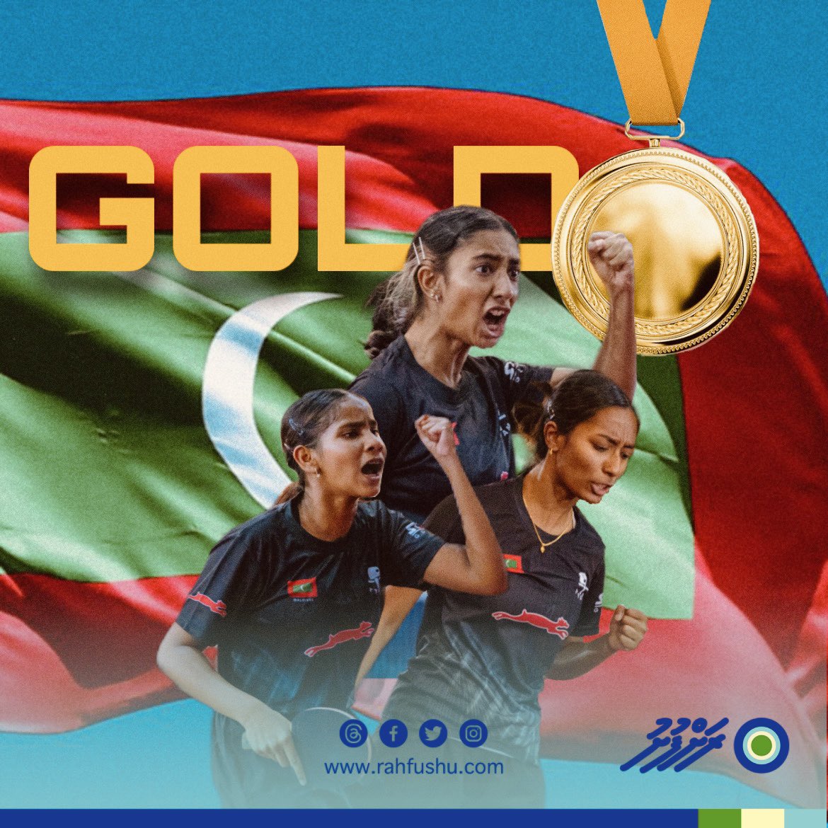 It’s GOLD once again! 🥇

The Maldivian women's TT team has once more won the IOIG gold medals. In today's finals, they defeated the Mauritius squad 3-1.

#IOIG2023