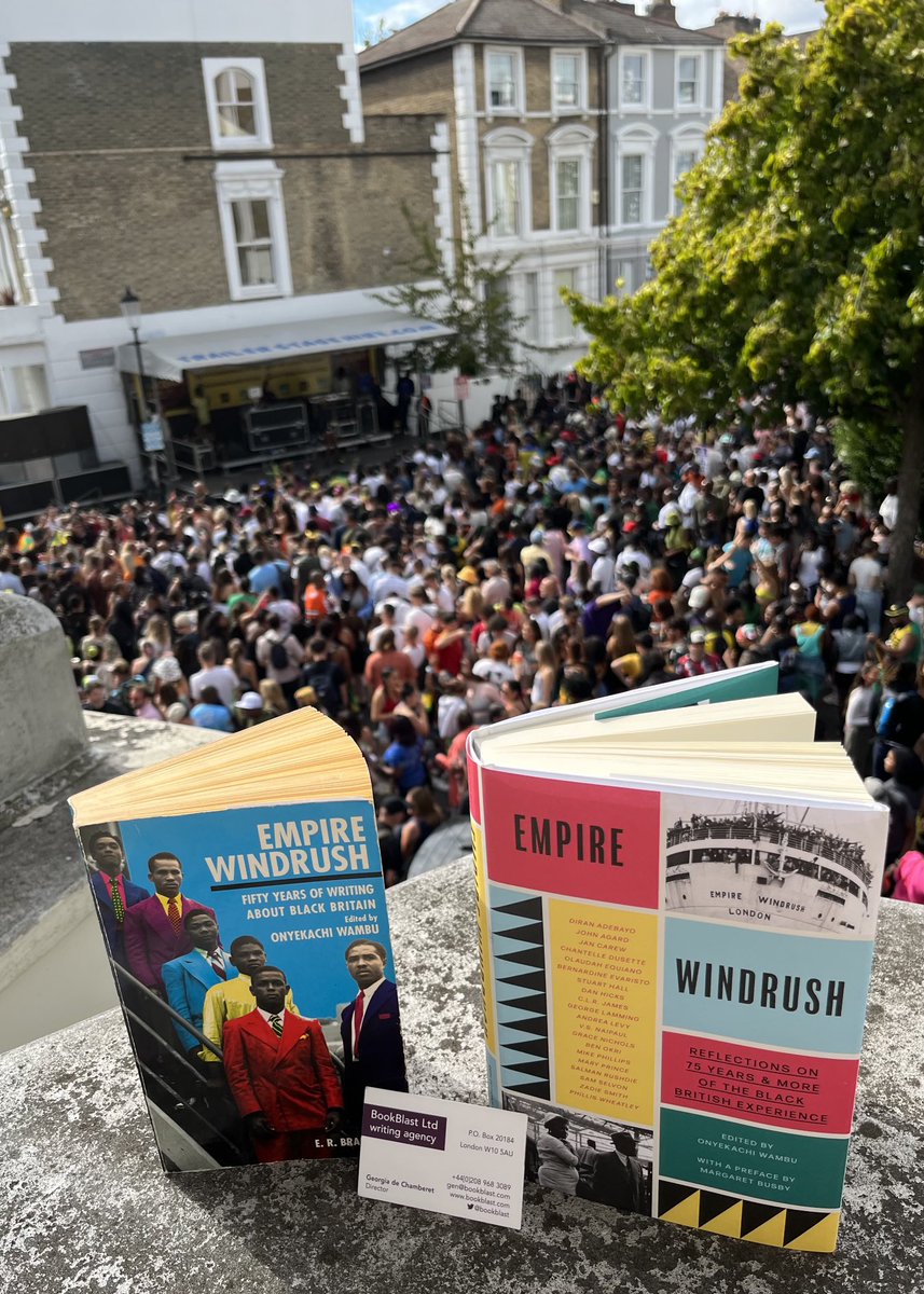 bookblast's tweet photo. Happy Carnival! 1998 / 2023 the #BookBlast spirit is thriving! 😉🥳#empirewindrush #originalreads #bookish #nottinghillcarnival @wnbooks https://t.co/t8YlVe4VUz