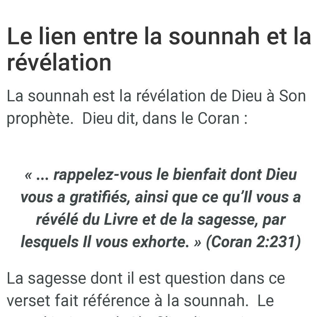 ___oneshot's tweet photo. @Original_Nour @Kanedaa222 Il est évident que le Coran est plein de sagesse...

Mais ici IL te dit : 

"leur enseigne <<le Livre (plein de sagesse) et la sagesse (celui du prophète = révélation= sounna>> par <<lesquels>> Il vous exhorte " 

"Et la sagesse " est en extension pas en inclusion donc sunna https://t.co/hxCM09Og6I