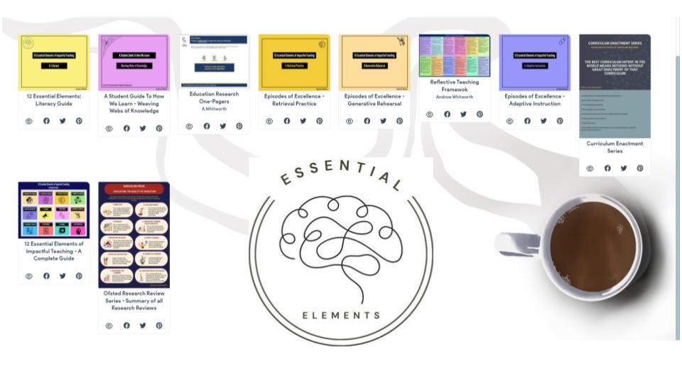 🆕A full collection of guides can be found here:
▶️Includes: 
🧩12 Essential Elements 
🧩One-pagers full set
🧩Curriculum Enactment 
🧩Retrieval Practice
🧩Literacy Guide
🧩Adaptive Instruction
🧩Generative Rehearsal
🧩+ more
simplebooklet.com/12essentialele…