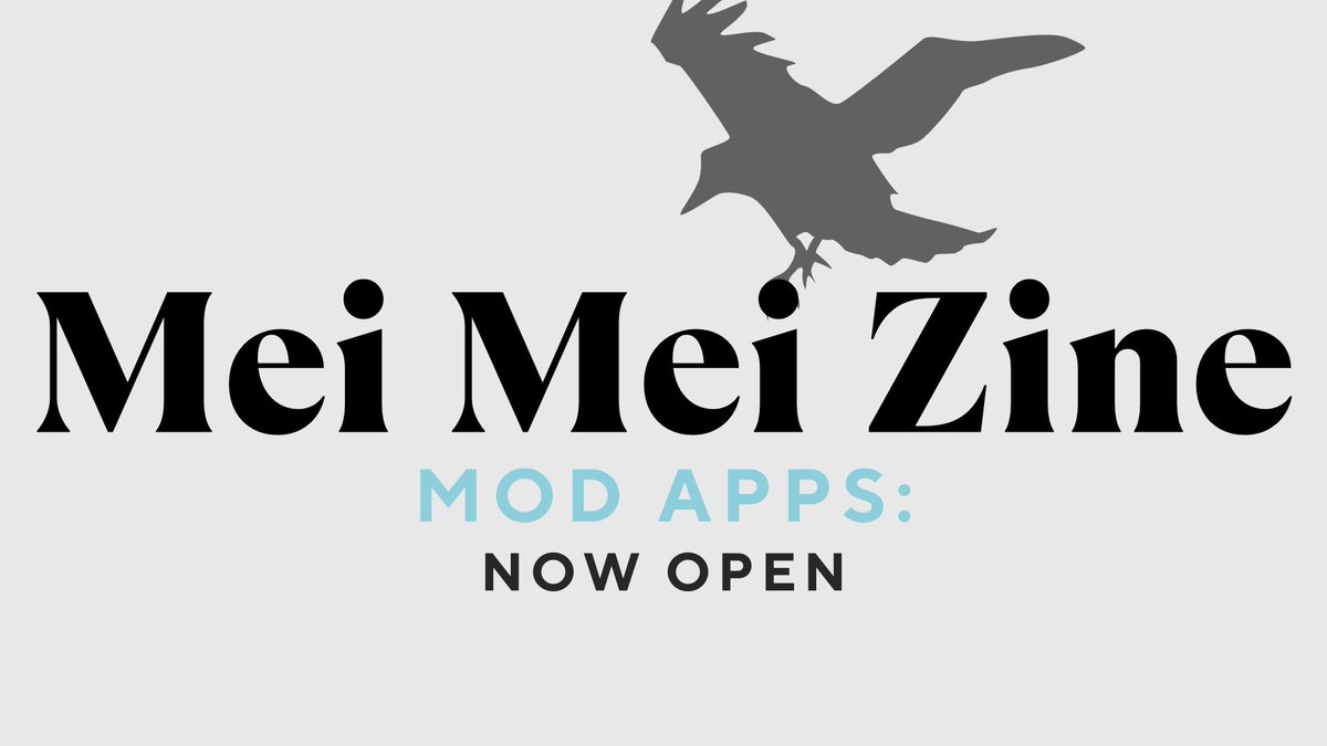 Are you on the side of money? Moderator applications for a new zine focused on Mei Mei are now open until Sept 10th! Fill out the form here: forms.gle/PTuAWSJNsyQMRL…
