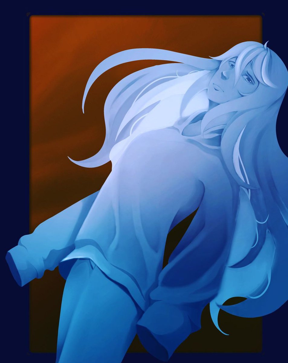 AlbianSigan's tweet photo. I was filled with blue as I drowned in red.

(I finally got back into drawing while feeling stuff, and thought of redoing old stuff) https://t.co/hAS5uZnb8b