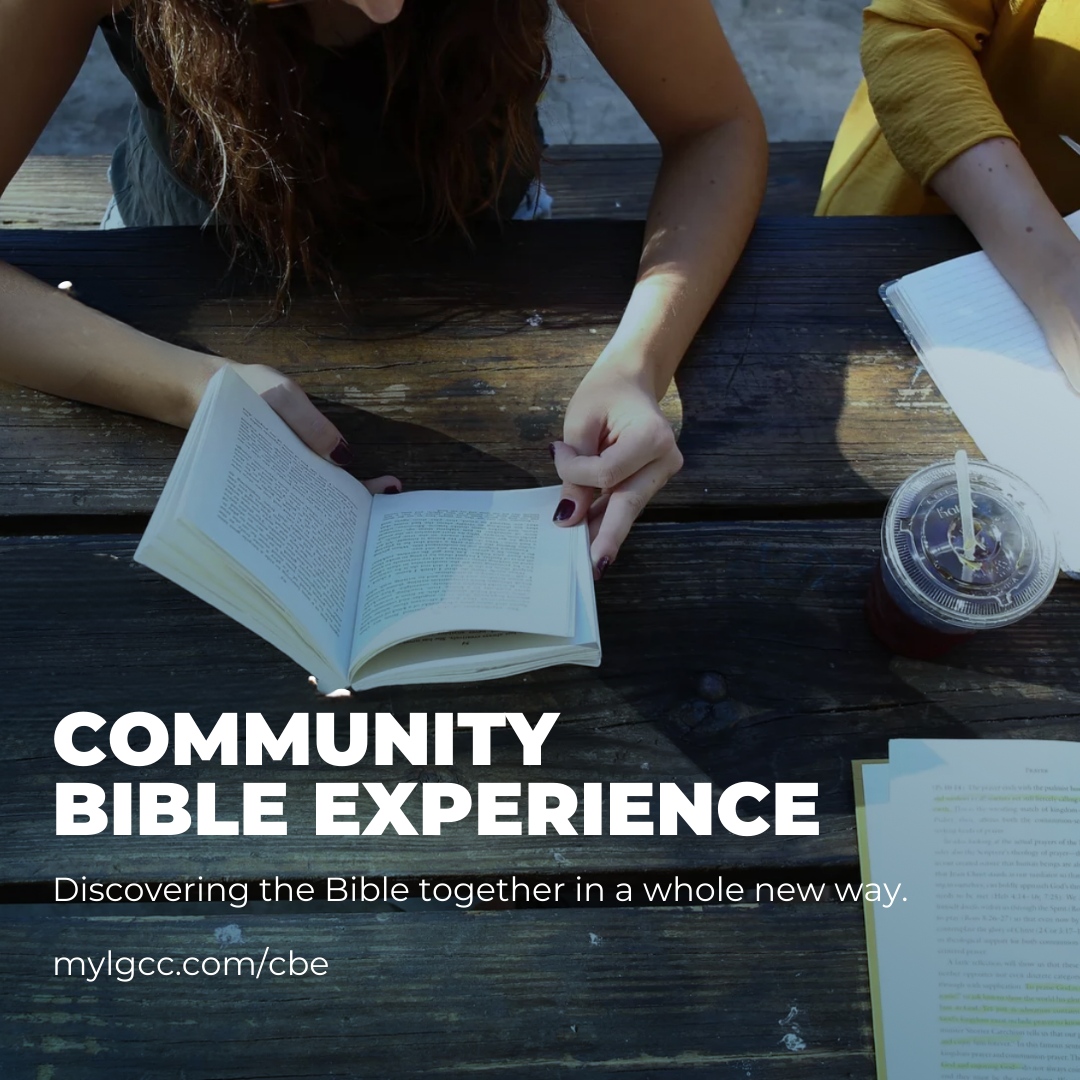 We're getting closer to launching the Community Bible Experience in September. If you've not got round to ordering your Bible yet, get online and order today...

mylgcc.com/cbe
