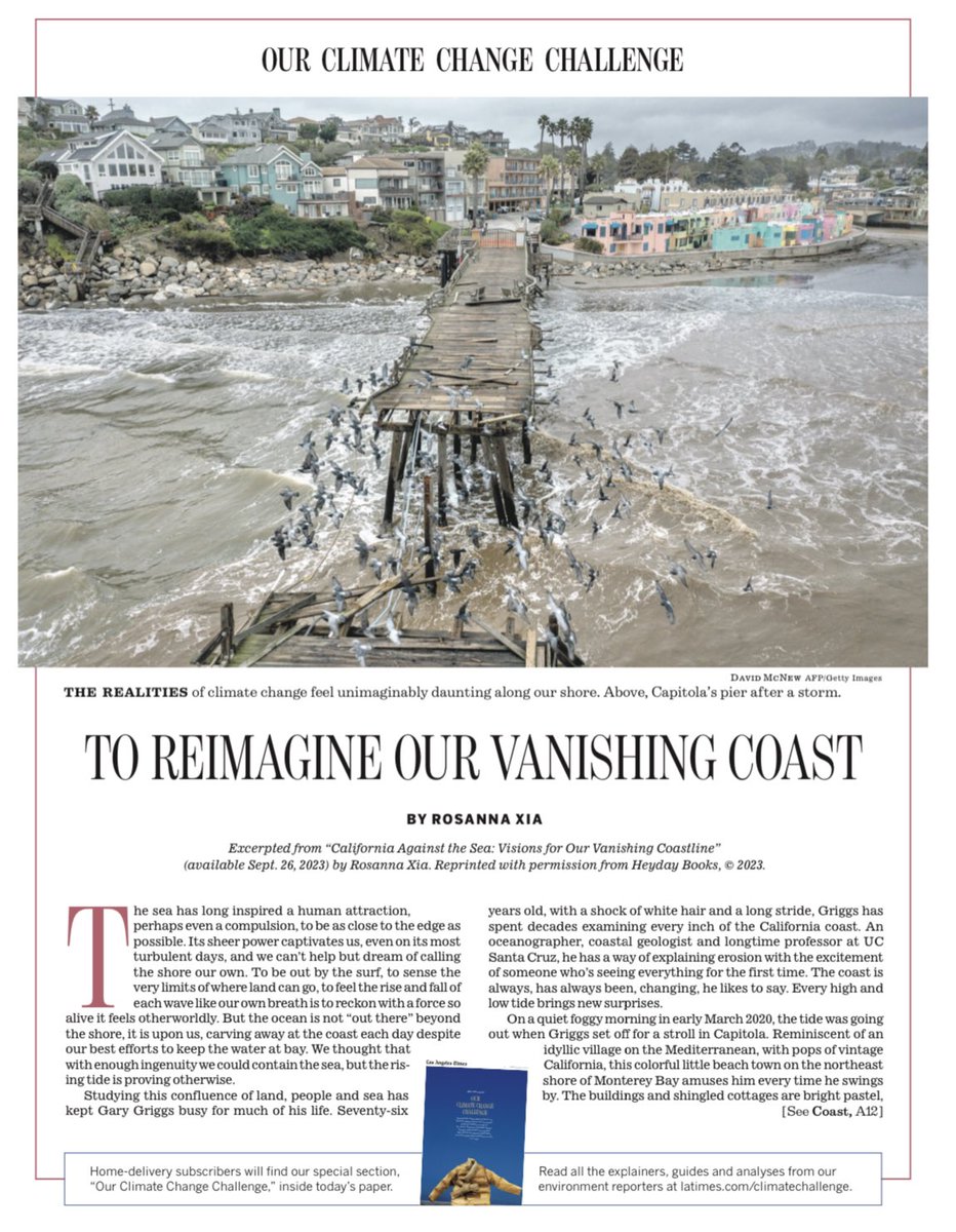 Okay, now I’m crying. My book excerpt is leading the front page of the Sunday <a href="/latimes/">Los Angeles Times</a>!!

I can’t wait to share *California Against the Sea* with you all. One month to go before it’s officially out in the world! 
latimes.com/environment/st…