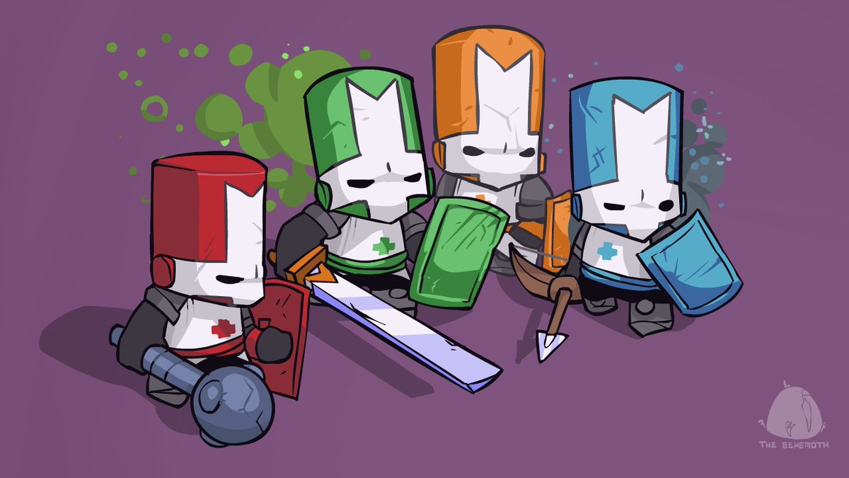 It's been a busy few weeks, but we must stop and celebrate once more. On this day in 2008, an expedition of four knights set off into the great unknown. They found friendship, catfish, and magic, the three main pillars of life.
Happy 15th Birthday, Castle Crashers! 💙❤️💚🧡