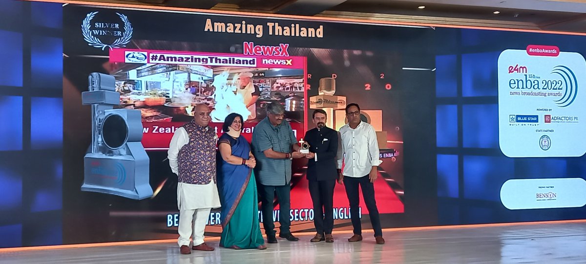NewsX's tweet photo. Team @NewsX & iTV Network prove its mettle again, bag 22 top honours at #ENBA2022 awards. A big thank you to our viewers!

@Rishabh_Gulati_ @msharma179 @BalakrishnaUG @UdayPratapSingh @malhotravineet7 @ilah108 @piamann_  @IMPRADEEPYADAV_ @Siddharthrege09 @yaarRiyashutup @AsawariJindal15 @adarshktripathi @pujaa04 @journo_apm @NewarShiv