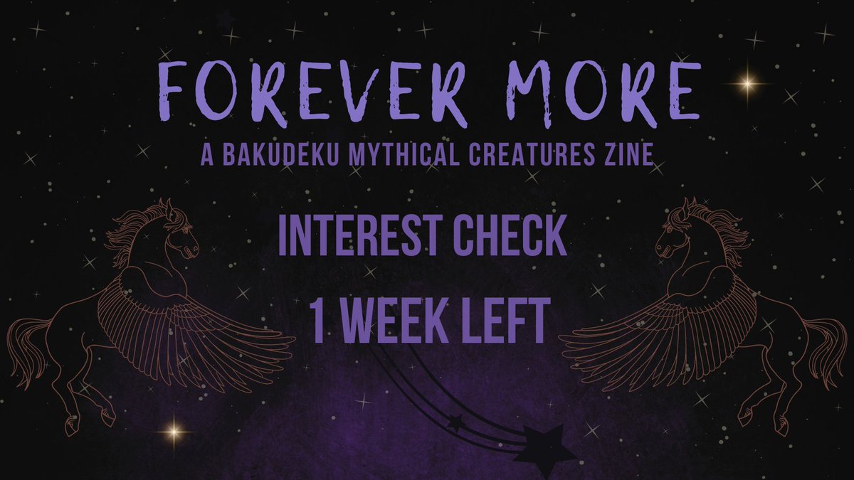 🦄🧜‍♂️ Interest Check - 1 WEEK 🐉🧚‍♂️ A mighty griffin lets out a cry: only 1 week left to answer our Interest Check! 📆 Closing Sep. 3, 2023 ✨ IC Form: buff.ly/3YaN7WH ❓ Askbox: buff.ly/3rVxw17