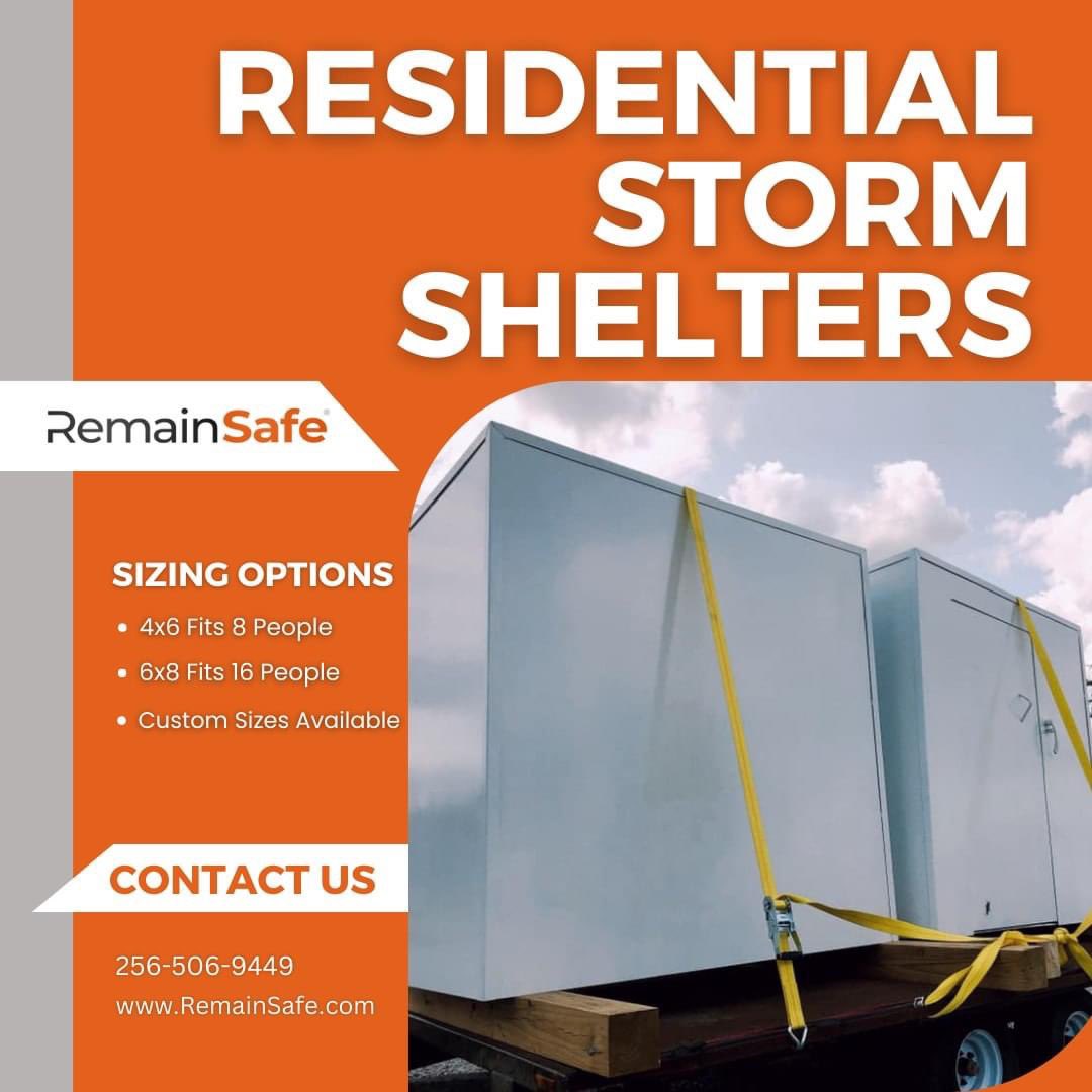 RemainsafeL's tweet photo. Prioritize the well-being of your family with RemainSafe Residential Storm Shelter which provides the ultimate protection during tornadoes and extreme weather events.

Visit https://t.co/0PgjN0oNfs to learn more. 

#remainsafe #severeweather #safetyshelter https://t.co/gFERB0TMWh