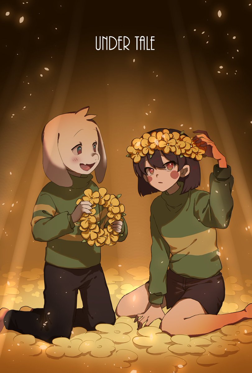 落ちてきた子　
#undertaleFanart　#undertale