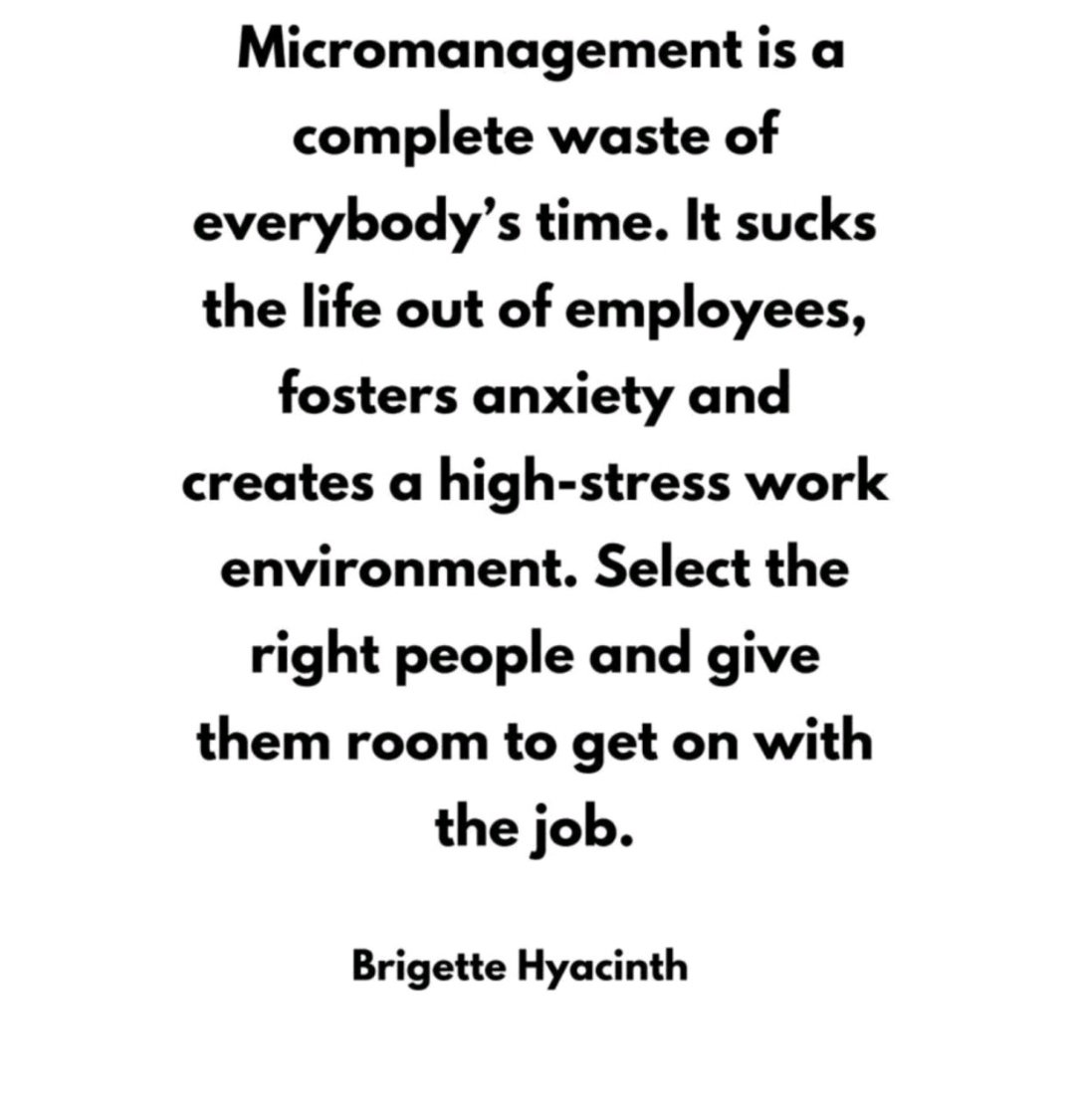 SAY IT LOUD...Trust your staff and your teachers. Consider this as the reason for teacher turnover.