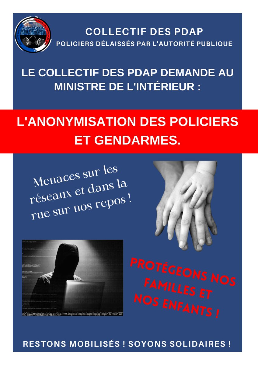 collectifPDAP's tweet image. Vous attendez quoi pour faire passer cette mesure ? Qu' un drame de plus se produise ? N'y a t-il pas eu assez de cas de policiers reconnus puis frappés ou tués !?! De noms inscrits sur les murs dans les citées ? Ou de repérages réalisés à la sortie des commissariats ?!? @leJDD