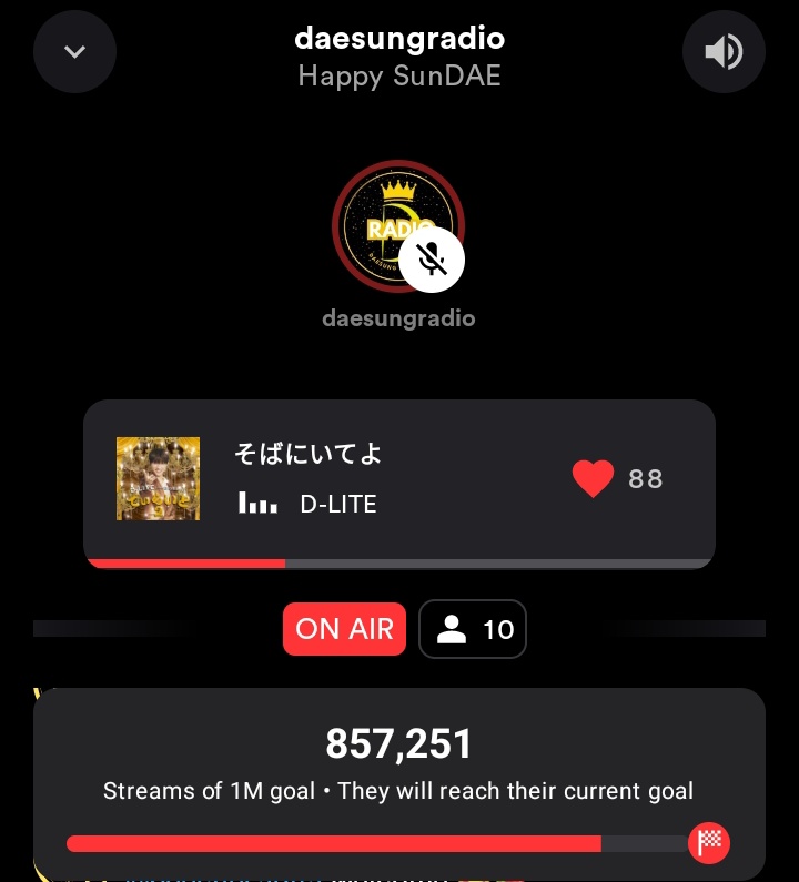 Daesung Radio (@daesungradio) on Twitter photo Oohhhh we got 10 listeners!!!!๐ฑ Y'all are so amazing VIPs!๐ฅณ
How about 15?? Can we get 15 listeners until 3AM KST??๐ Feel free to message us if you need a premium spotify๐
๐๐ฉ๐ง๐๐๐ข ๐ฌ๐๐ฉ๐ ๐ช๐จ ๐ผ
๐ปstationhead.com/daesungradio
#DAESUNG #BIGBANG #๋์ฑ #๋น
๋ฑ
<a href="/d_lable/">DAESUNG</a> Oohhhh we got 10 listeners!!!!๐ฑ Y'all are so amazing VIPs!๐ฅณ
How about 15?? Can we get 15 listeners until 3AM KST??๐ Feel free to message us if you need a premium spotify๐
๐๐ฉ๐ง๐๐๐ข ๐ฌ๐๐ฉ๐ ๐ช๐จ ๐ผ
๐ปstationhead.com/daesungradio
#DAESUNG #BIGBANG #๋์ฑ #๋น
๋ฑ
<a href="/d_lable/">DAESUNG</a>