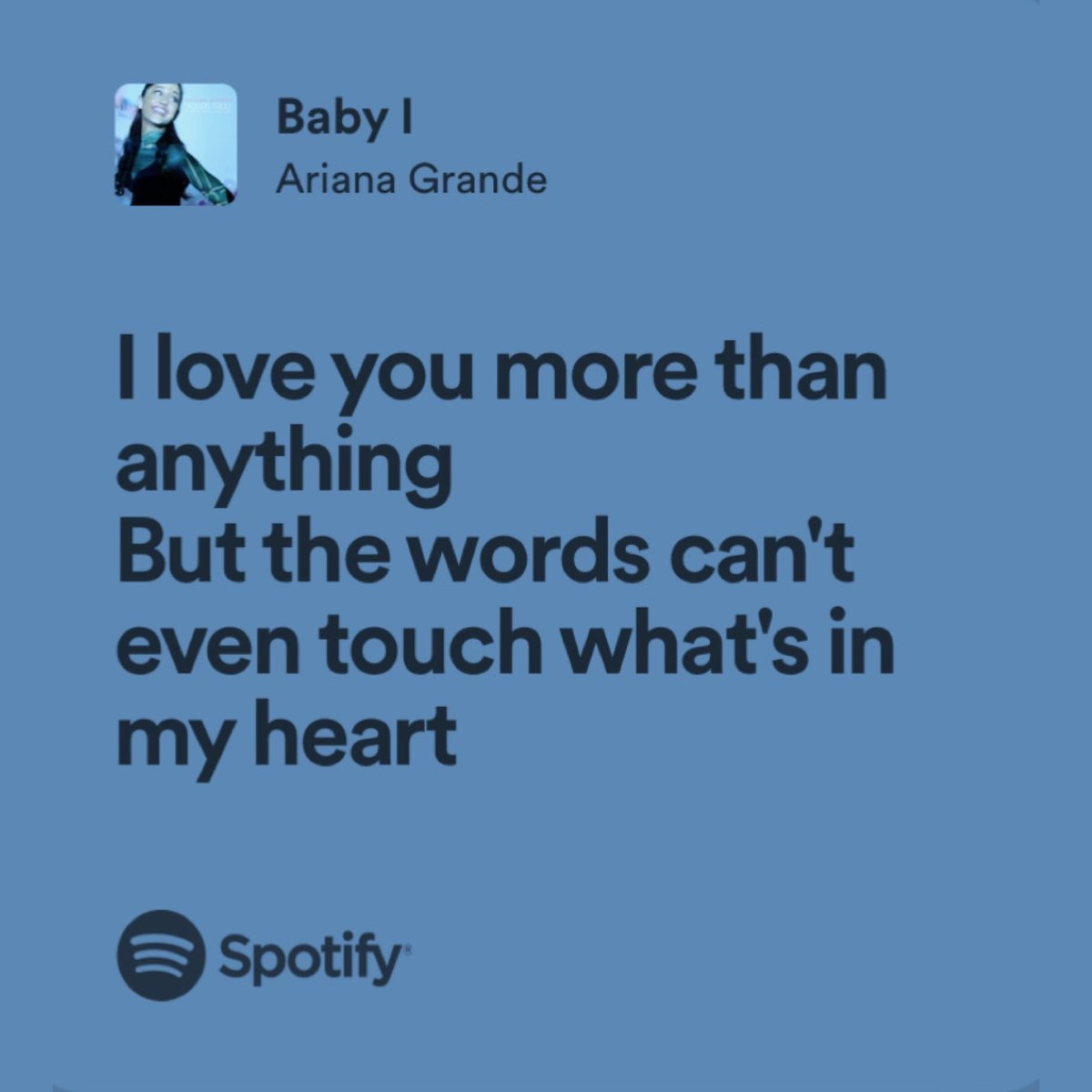 lyricswithari's tweet photo. ariana grande / baby i https://t.co/iplq4hfmPS