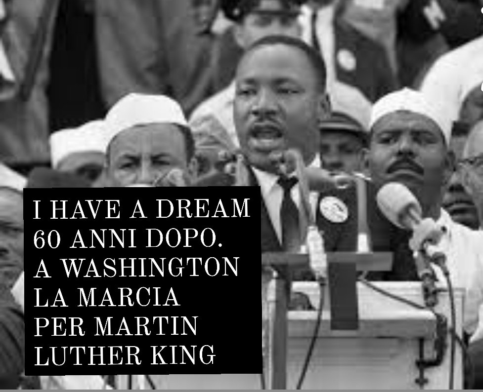 antonDeChiara's tweet photo. #MartinLutherKing 
A 60 anni dalla marcia..
I have a Dream https://t.co/B02Df1GKjh