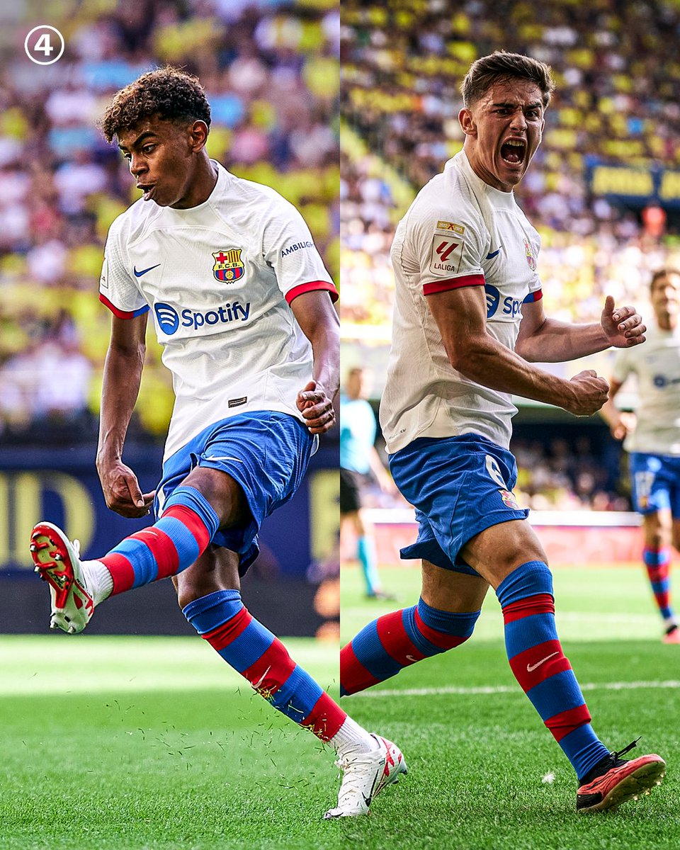 16-year old Lamine Yamal assisting 19-year old Gavi. Barça’s future is bright 💎🌟