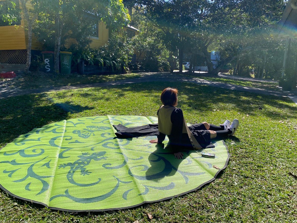 When I sat under the sun, I miss everything in #theRiverSchool. Including students &amp; teachers……