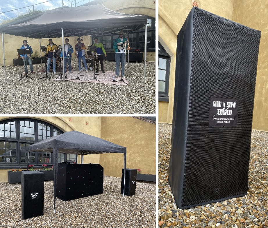 Our #MiniFestival set-up for #WardFest at @FortBorstal alongside contemporary brass band #TheAmbrassadors

🎧#FestivalDJ
💦#OutdoorPA
🎪#PopUpGazebo
🎺#BrassBand