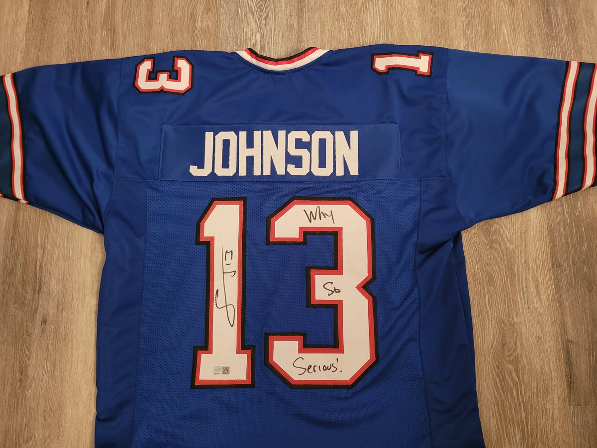 🚨🚨 Why So Serious Giveaway 🚨🚨 To enter to win this signed Stevie Johnson jersey: - Retweet - Follow me - Follow @jimmyreu81 Winner will be selected September 10th! Good luck! #BillsMafia