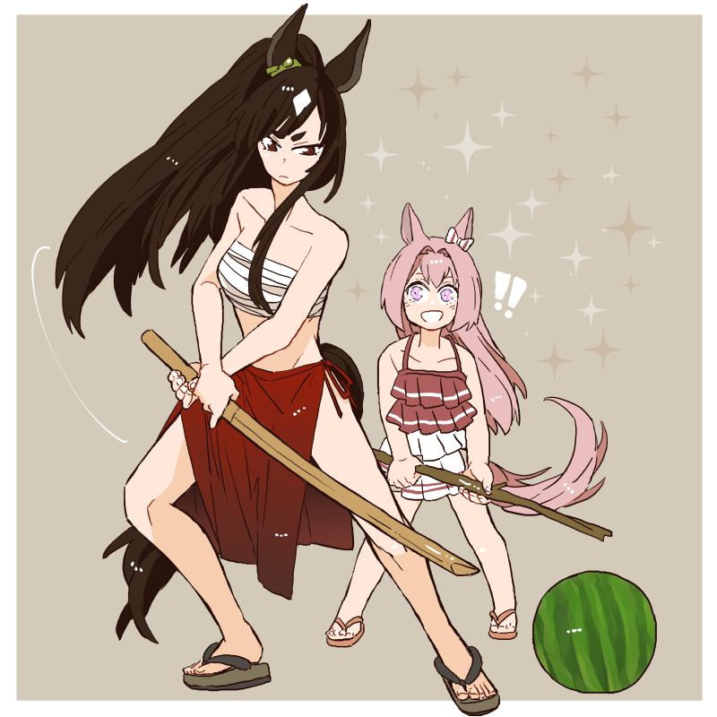 ハルウララ(ウマ娘) 「アキツさんに竹刀を握ってほしかった 」|アスカ＠Skeb/🍈委託中のイラスト
