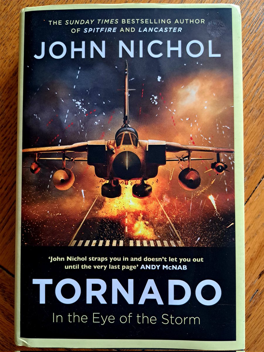 CarlisleIan's tweet photo. A nice unexpected find today at a Car/Aviation show in Cambridgeshire - looking forward to reading this @JohnNicholRAF  it'll go well with my signed copy of Tornado Down! (Which got me into reading) 👍 https://t.co/LbrLyZKDGu