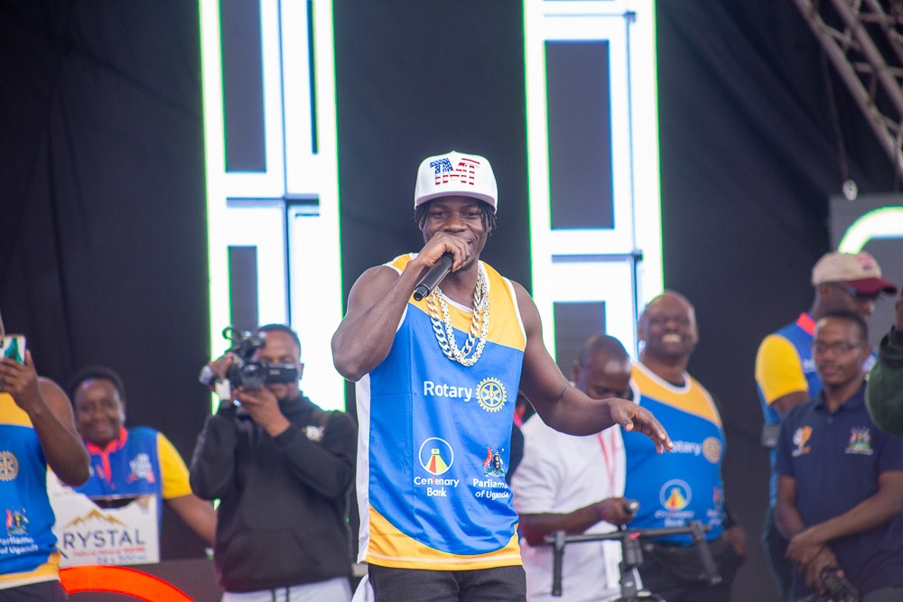 RotaractD9214's tweet image. You know me sitya danger  singer @AlienSkinUg graces Kololo  #RunForHope  #RotaryCancerRun23