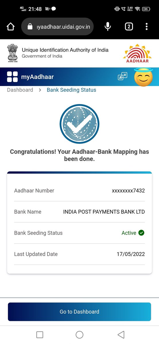 _iam_Chaudhary's tweet photo. @pnbindia @RBI sir abhi tak mera aadhar dbt link nahi hua India post payment Bank mein dikha raha hai main branch mein jakar bhi karva Li KYC koi response nahi hai branch https://t.co/9dBpQu9FMO
