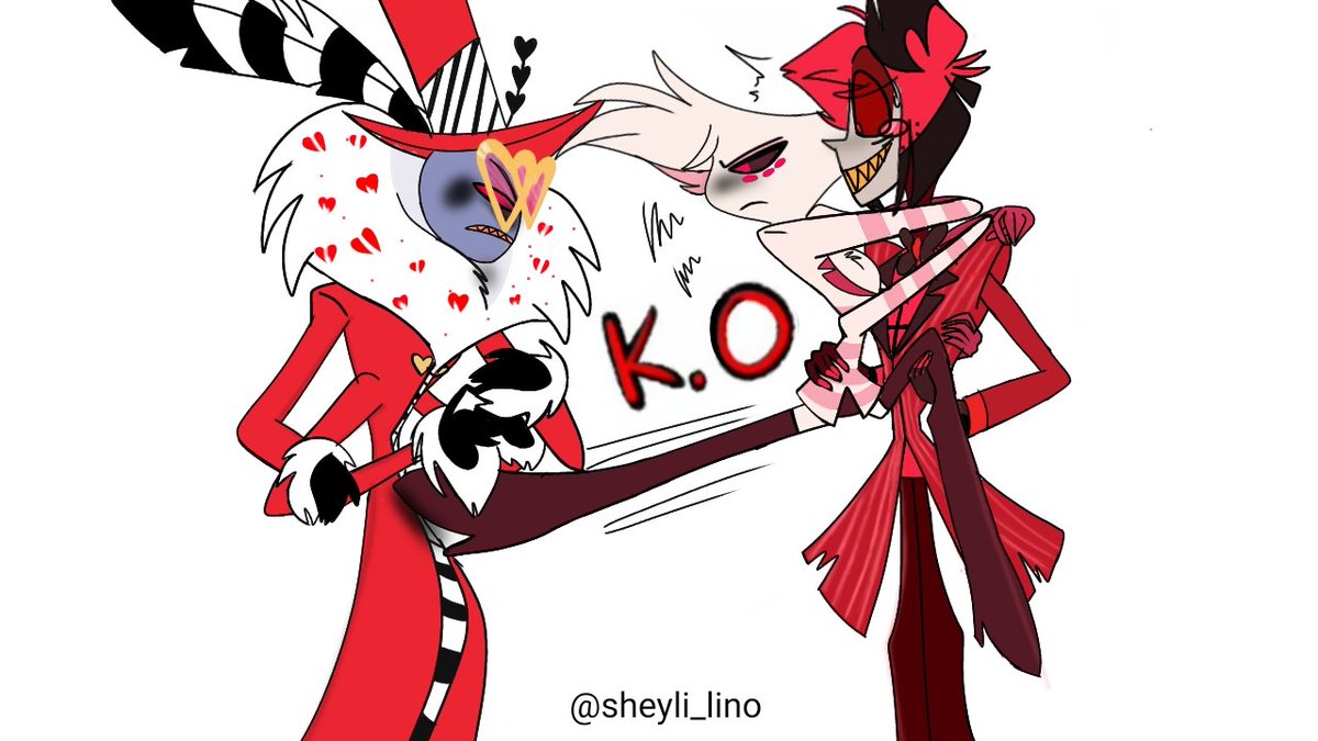 #HazbinHotel #angeldust
#valentino #alastor <a href="/VivziePop/">Vivienne Medrano 💖</a>  Prin-kon@tumblr