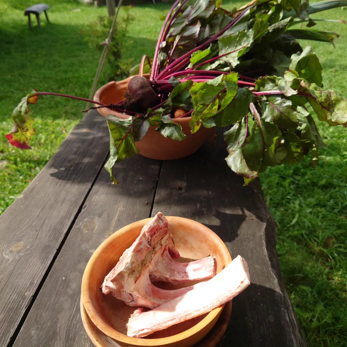jennyeri's tweet photo. Fooood.
Archaeology day in Sweden and I've been at open air museum VikingaTider all day, spinning wool and nålbinding. Meanwhile, talented people were cooking a great meal right in front of me. Omnomnom.
#viking #cooking https://t.co/pBDrcoHyJ2