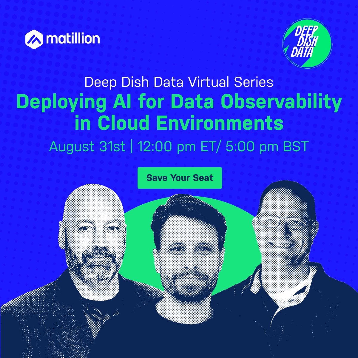 eric_kavanagh's tweet image. 📚 Want to ace the AI-data combo? 🎯 Join us on Aug 31st at #DeepDishData Virtual Series. Our experts will spill the beans on how #AI adds the extra flavor to #DataObservability, creating a recipe for success! 👉 bit.ly/3P0s7Oi @matillion #AIRecipe #DataSuccess