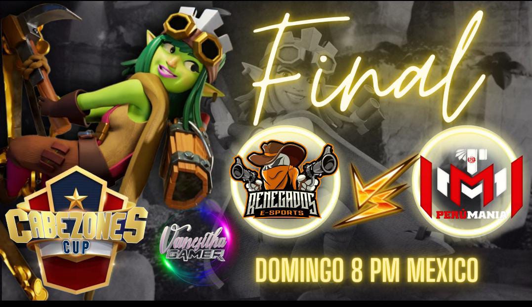 Hoy Tenemos Una Gran Batalla  Torneo Cabezones Cup Final  <a href="/VanesithaGamer/">Vanesitha Gamer</a>  entre #Perumania vs #Renegados, a Dejar Todo En la Guerra 

#GOPERUMANIA