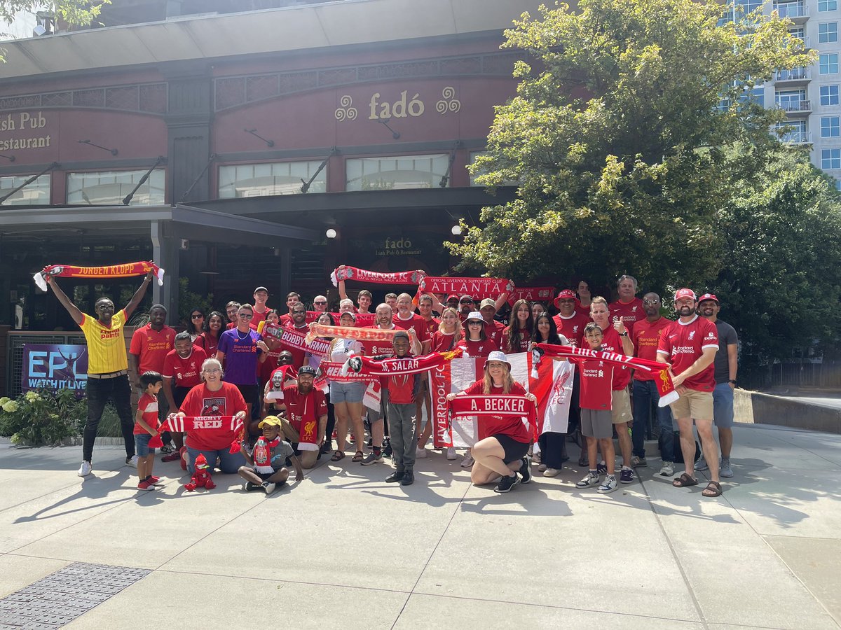 OLSCAtlanta's tweet photo. These Atlanta Reds 😍😍
#NEWLIV #LFC #LFCATL #OLSCATL #OLSC #OLSCFamily #MyPLMorning @nbcsportssoccer @MightyRed_LFC @LFCUSA @plinusa #COYR #YNWA https://t.co/hM1OQ5fhRI