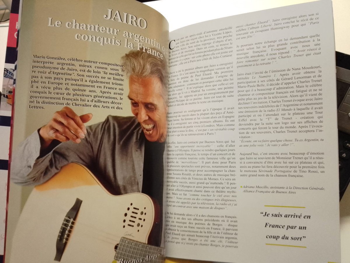 Mi entrevista con Jairo en la revista internacional en idioma francés RevueVox. Circula en papel en París pero también se la puede encontrar virtual en la web. #congresmondialfrancophonie