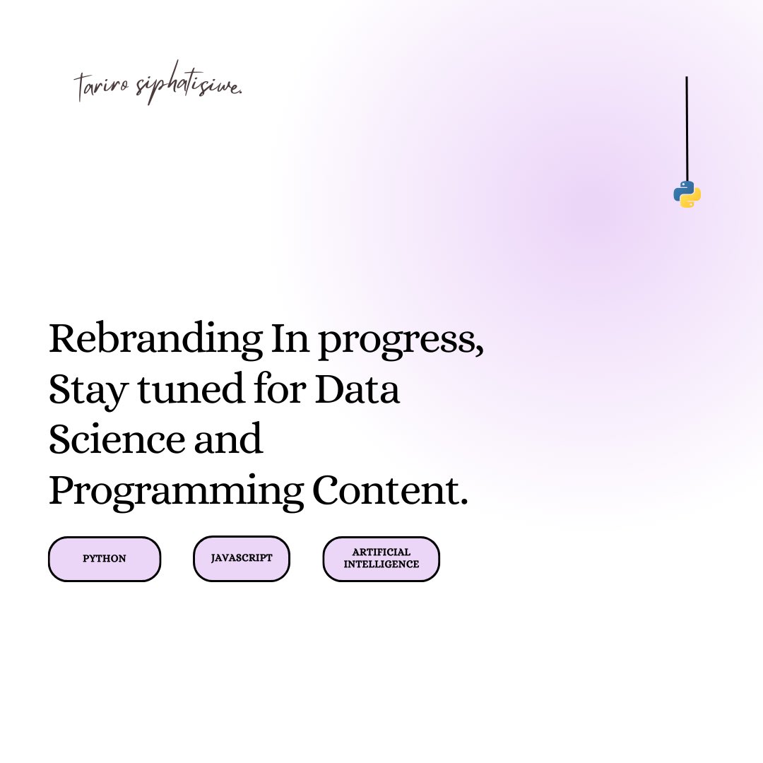 Tariro Siphatisiwe tweet media