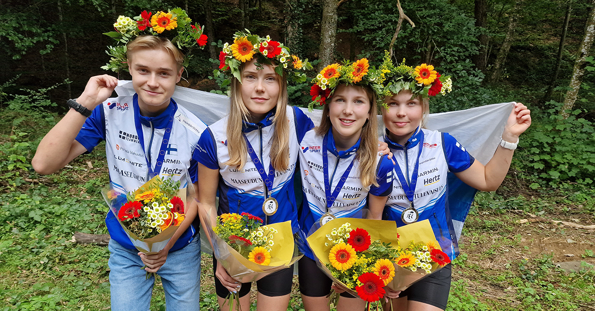 Suomalaisilla loistopäivä nuorten Eurooppa-cupissa Belgiassa: Inari Karppiselle ja Virna Pellikalle kultaa, Silva Kempille hopeaa ja Jussi Ankelolle pronssia. 

suunnistusliitto.fi/2023/08/nuorte…

#suunnistus