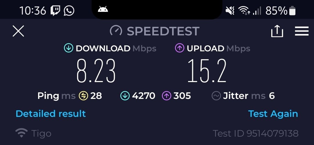 Chorge85's tweet photo. De verdad que no hay mes, semana, dia en que @TigoElSalvador siga teniendo fallas en su red....nuestro plan es de 70 MBPS y desde el jueves hasta este dia, esto es lo mejor que nos han dado

Cc @Defensoria_910 cc @lealgueraa https://t.co/qXeWtOiVyQ