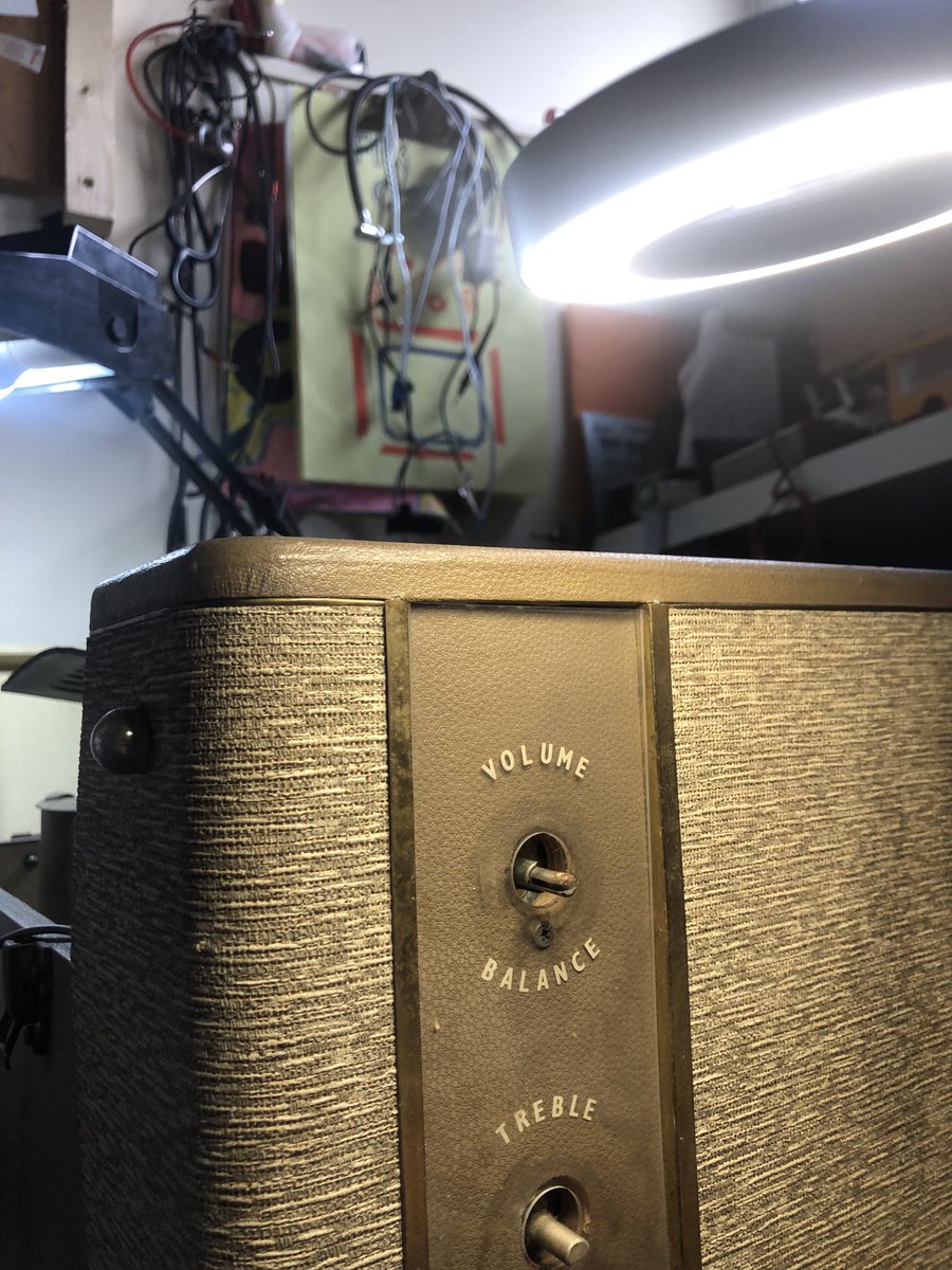 Fixitcafe's tweet photo. Troublesome record player - Sunday fixit poring over schematics with Paul Flanagan https://t.co/rqHGyeyzVh